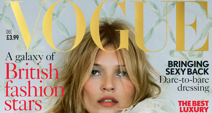 Kate Moss 34:e omslag på brittiska Vogue 